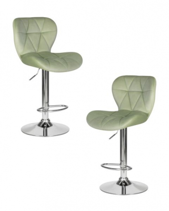 Стул барный DOBRIN BARNY (мятный велюр (MJ9-87)) 2 шт_0