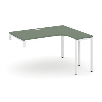 Стол-надставка на опорную тумбу (правый) CONCEPT CN.OSAN-004(R) Дуб Винченцо Белый_0