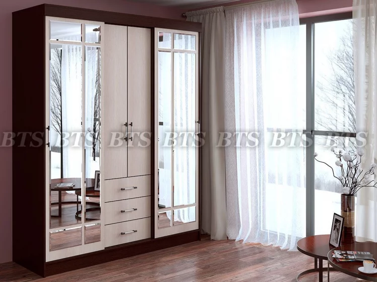 Шкаф купе Маэстро ясень шимо,дуб атланта_0