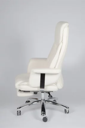 Кресло офисное Парламент H-2021-70-5 ivory leather Слоновая кость_3