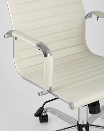 Кресло руководителя TopChairs City Бежевое_7