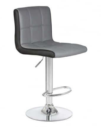 Стул барный DOBRIN CANDY (светло-серый-черный) 2 шт_1