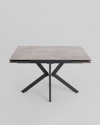 Стол раскладной Marmer 120-180*80*76 см керамика антрацит_4