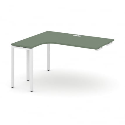 Стол-приставка к опорной тумбе/шкафу (левый) CONCEPT CN.OSAPR-006(L) Дуб Мали Белый_0