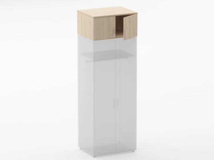 Антресоль глубокая Glassy 6.04.141 Дуб молочный_1