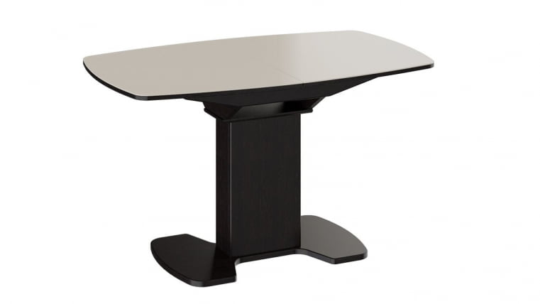 Стол обеденный Портофино СМ(ТД)-105.02.11(1) Венге/Стекло бежевое_0