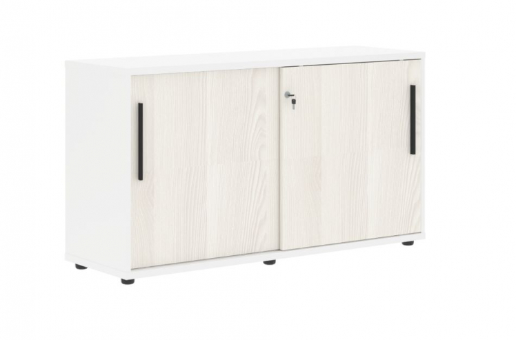 Шкаф с дверьми-купе EDIS ELC 1343 Ясень Траун Черный Белый_0