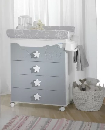 Комод Micuna Dolce Luce пеленальный B-1673 white/grey_1