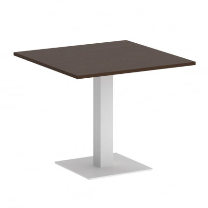 Стол журнальный квадратный HOME OFFICE VR.SP-5-90.2 Венге Цаво/Белый металл_0