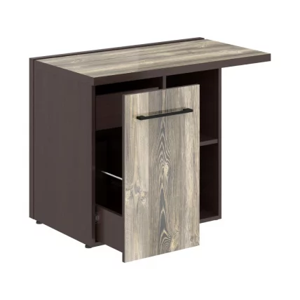 Тумба приставная MCRT 1055L Дуб Базель/Венге Магия_0