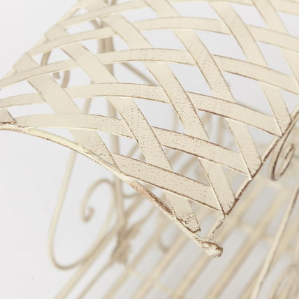 Цветочница Secret de Maison CARRIAGE (mod. PL08--6954) металл, 40х23х55см, Античный белый (Antique White)_4