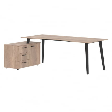 Стол руководителя левый JAY JCT 2013 L Дуб Каньон_0