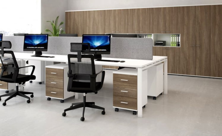 Мебель для офиса Sigma №5 Белый Дуб темный_0