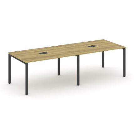 Стол переговорный (2 столешницы) CONCEPT CN.PRG-024 Дуб Винченцо Антрацит_0