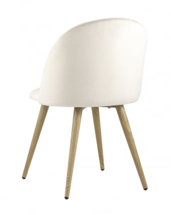 Комплект из четырех стульев Лион велюр кремовый 4 шт_3