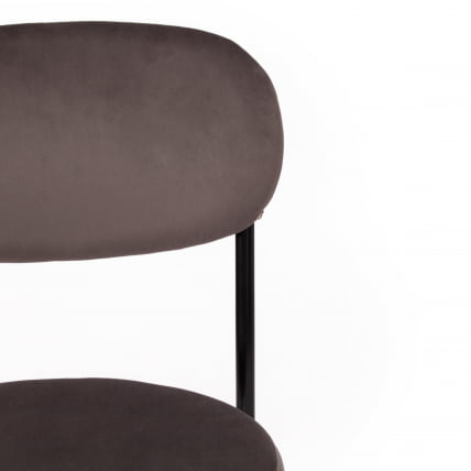 Стул REVO (mod. 7033) ткань/металл, 47х54х82 см, высота до сиденья 47 см, темно-серый barkhat 14/черный_5