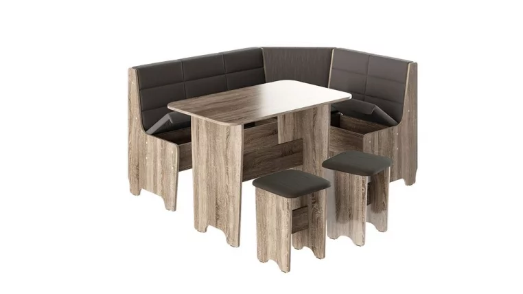 Кухонный уголок Техас Исп.2 Дуб Сонома трюфель/Кашемир коричневый_1