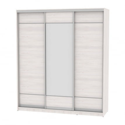 Шкаф-купе B-230х200х60-2(ЯАС-D7D8D7)_0