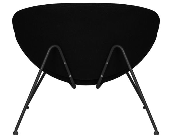 Кресло дизайнерское DOBRIN EMILY (черный ткань AF9, черное основание) 2 шт_1