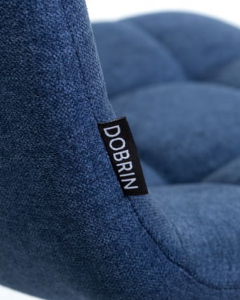 Стул барный DOBRIN NICOLE (черные матовые ножки, синяя ткань (UF860-14B)) 2 шт_10