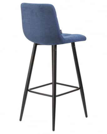 Стул барный DOBRIN NICOLE (черные матовые ножки, синяя ткань (UF860-14B)) 2 шт_5