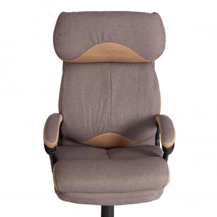 Кресло DUKE ткань рогожка Nice, мокко (серо-бежевая) / сетка бронза, TW-21_6