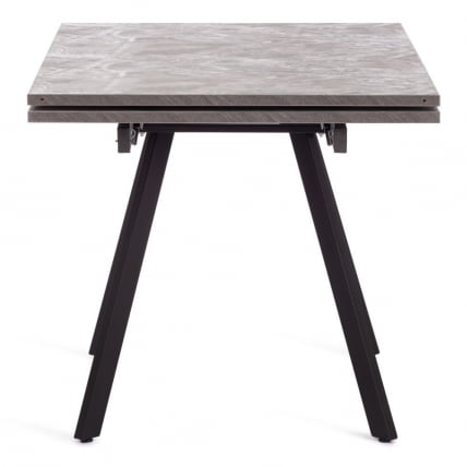 Стол VIGO ЛДСП/HPL/металл, 120 x 80 x 30 х 30 х 75 см, Мрамор черный/черный_11