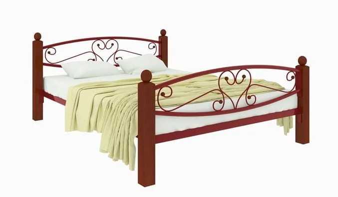 Кровать Каролина Lux plus 1600х2000 Красная_0