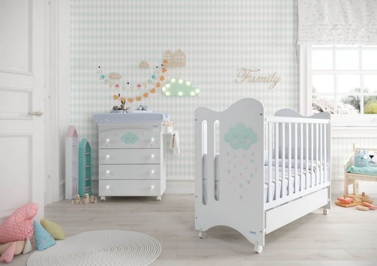 Комод пеленальный Micuna Lili B-970 White Stars Grey_3