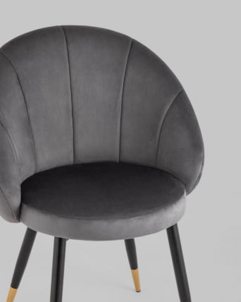 Стул Наоми велюр Серый_7