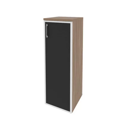Шкаф средний узкий правый ONIX O.SU-2.4R(R) black Дуб Аризона_0