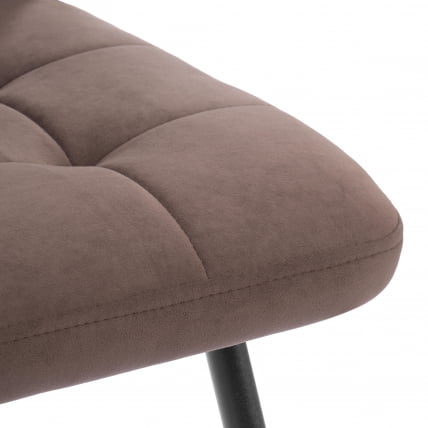 Стул обеденный Medeo велюр, коричневый, 6, 47х56х89_7