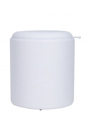 Пуф-столик с ящиком Хюгге S рогожка Белый_3