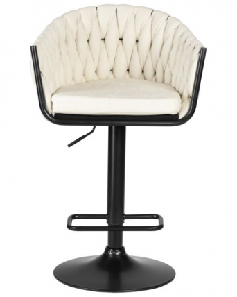 Стул барный DOBRIN LEON (кремовая ткань (LAR 275-33)) 2 шт_5