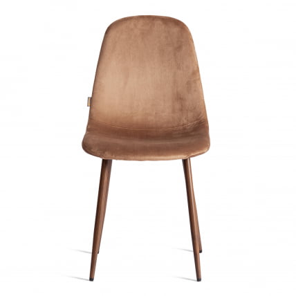 Стул BREEZE (mod. JSC-58) Велюр/металл , 44 х 53 х 86 см, Dark brown (темно-коричневый) HLR11/ орех_4