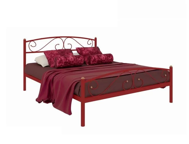 Кровать Вероника Plus 1200х2000 Красная_0