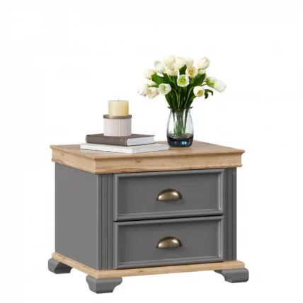 Тумба прикроватная Амели ЛД 642.390.000 Оникс серый_2