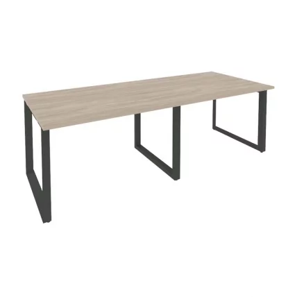 Стол переговорный (2 столешницы) ONIX O.MO-PRG-2.2 Дуб Аттик/Антрацит_0