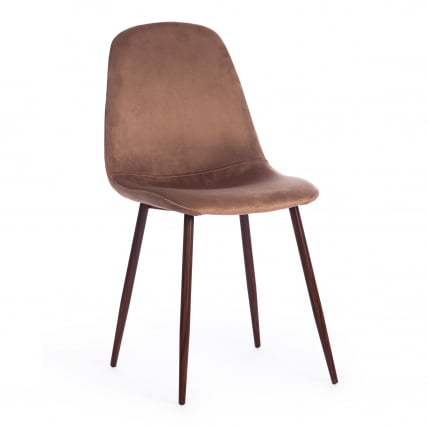 Стул BREEZE (mod. 4724) вельвет/металл, 44 х 53 х 87 см, Brown (коричневый) HLR11 / орех_0