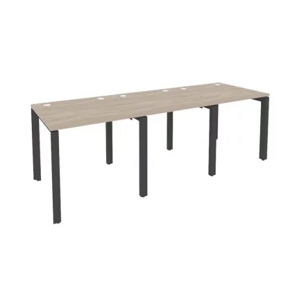 Рабочая станция на П-образном м/к ONIX O.MP-RS-3.0.8 Дуб Аттик/Антрацит_0