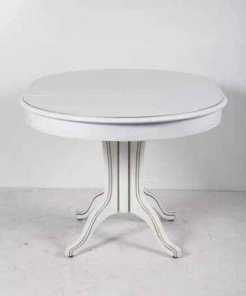 Стол обеденный Орион-5 (d1200) тон 1 с золотой патиной_2