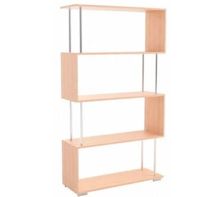 Стеллаж Зигзаг 2 дуб млечный_0