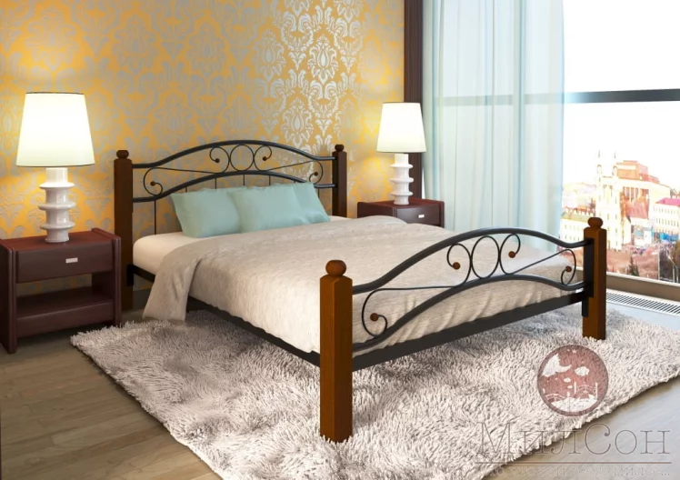 Кровать Надежда Lux plus 1600х2000 Черная_1