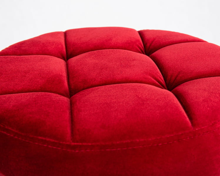 Табурет барный DOBRIN BRUNO BLACK велюр Бордовый  MJ9-43_3