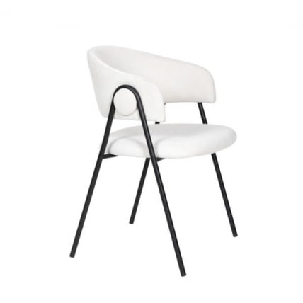 Стул Колин вельвет молочный_0