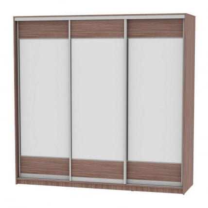 Шкаф-купе B-230х235х60-3(ЯШТ-D8D8D8)_0