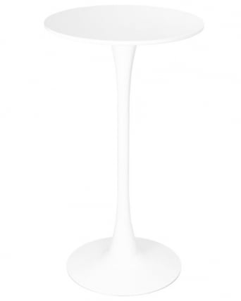 Стол барный MIA BAR (белая столешница, белое основание)_1