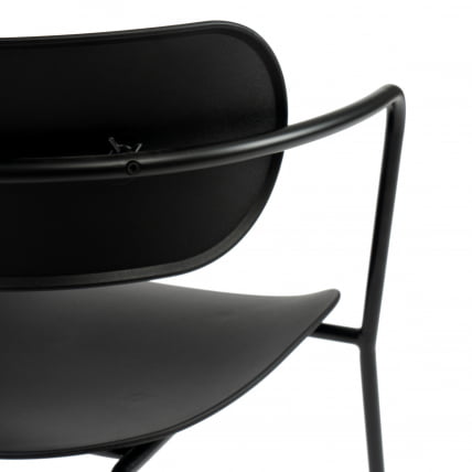 Стул VAN HALLEN (mod. 2433) пластик/металл, 54,5х53,5х76 см, высота до сиденья 46 см, черный_5