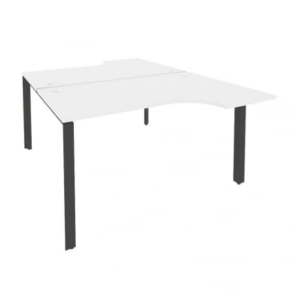 Рабочая станция на П-образном м/к ONIX O.MP-D.SA-2 Белый Бриллиант/Антрацит_0