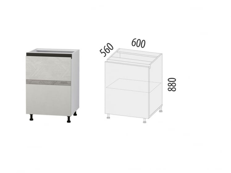 Напольный шкаф (лев/прав) Бостон 104.43_3